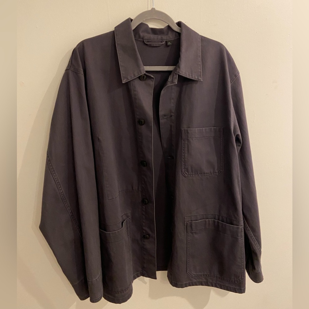 Uniqlo Navy Lightweight Shirt Jacket